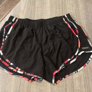 Calvin Klein Black Athletic Shorts with Colorful Trim Size L